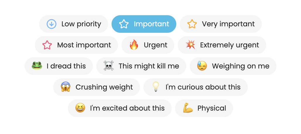 Task properties panel in Amazing Marvin