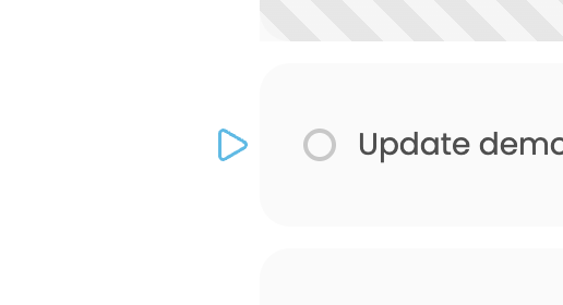 Hover menu with timer button